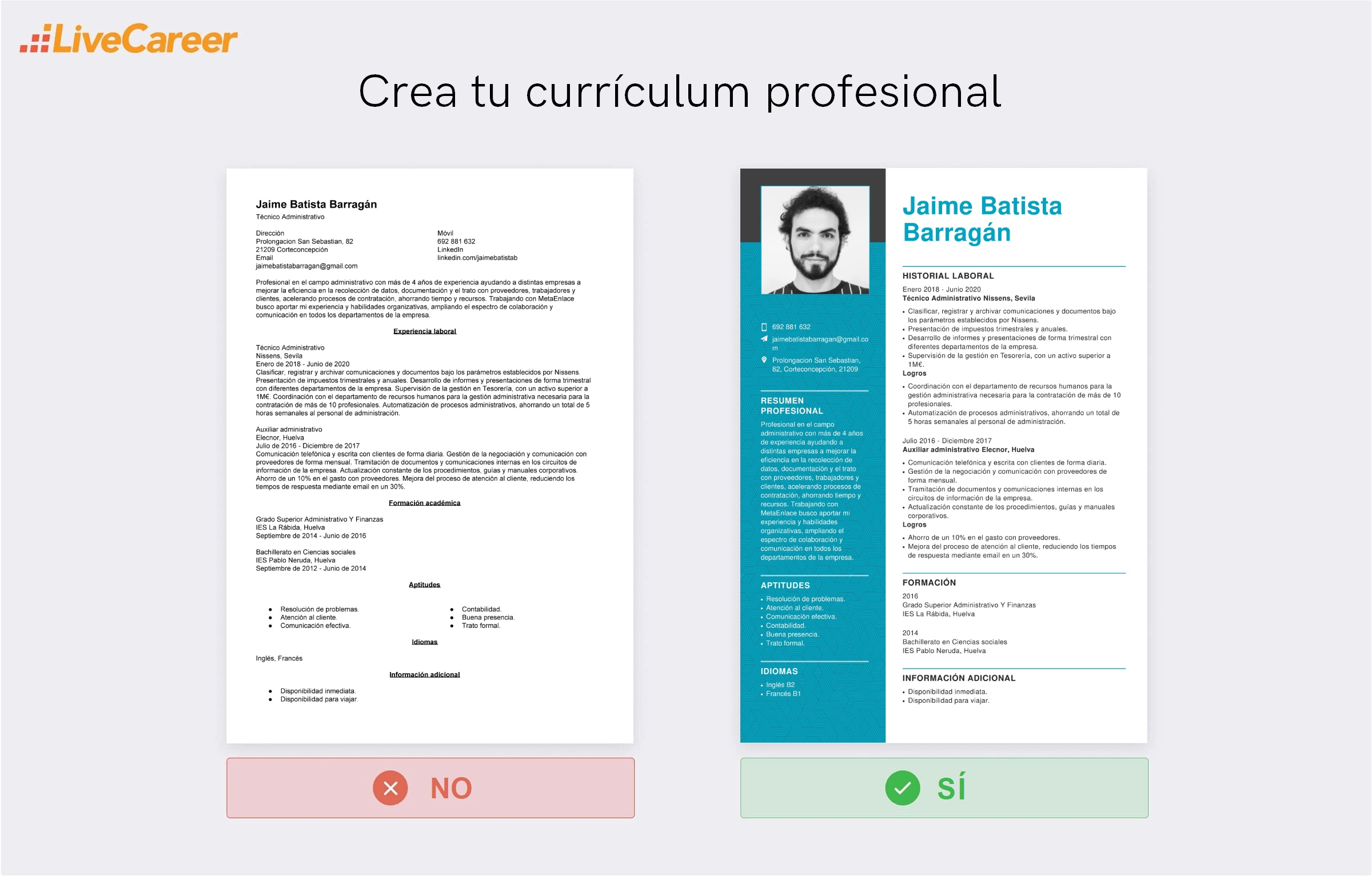 curriculum vitae formato para llenar pdf